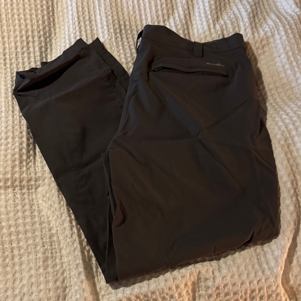 Eddie Bauer Men's Dark Gray Chinos